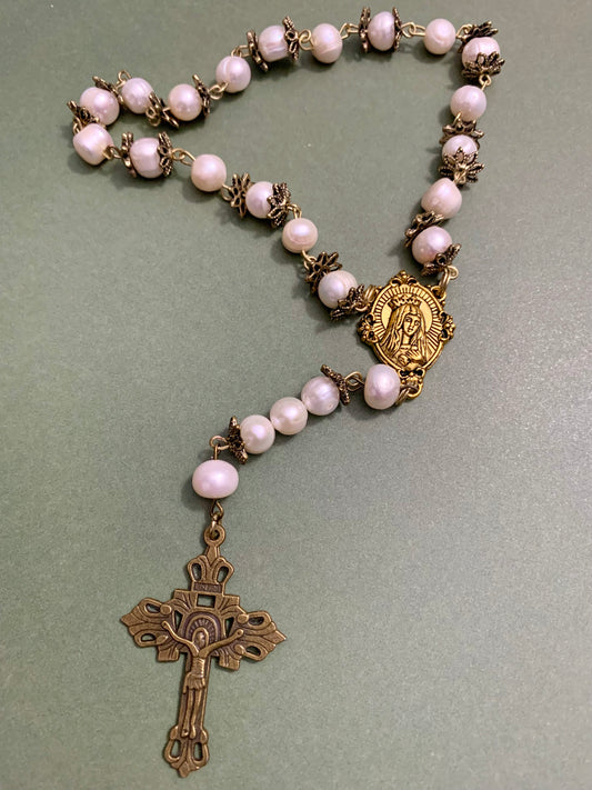 Mini-Rosary Pearls Unique Piece